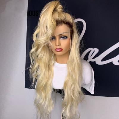 China Blonde Body Wave T 4/613 Hair Wigs Brown To Body Blonde Body Wave Blonde T Part Lace Wig T Part Wig For Sale for sale