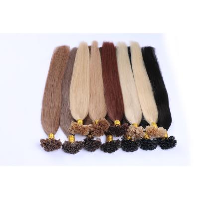 China Italian Keratin Pulled High Quality Double Wave Silky Straight Me Pre Bonded Tip U Tip 100% Virgin Remy Human Hair Extensions for sale