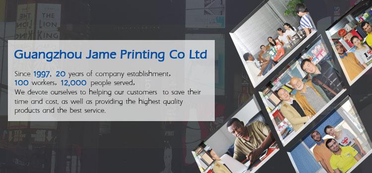 Verified China supplier - Guangzhou Jame Printing Co., Ltd.