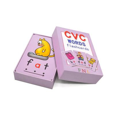 China Cardboard Paper Interactive Smart Children's Custom Paper Learning Cards Wholesale for sale