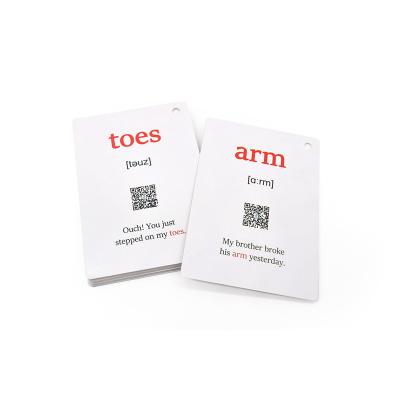 China Printed Paper Factory Direct Learning Card Children's Card Custom Learning Payment Paper Cards for sale