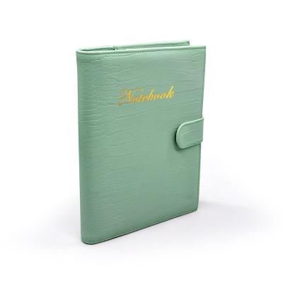 China Hardcover Book Printing Custom Logo Meeting PU Leather Agenda Planner Diary Notebook Hard Cover Notebook for sale