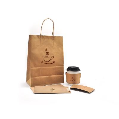 China Recyclable Wholesale Paper Coffee Packaging Heat Resistance Bag Hot Pope Coffee Cup Set / Sleeves Customer LOGO Mug Set for sale