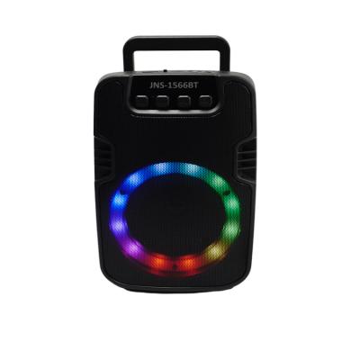 China Phone Function 6 Inch Wireless Outdoor Speaker Handheld Colorful Lights Speakerphone for sale