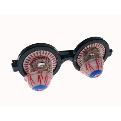 China Hot Selling Plastic Fashionable Plastic Jumping Eyes Gag Gift EN71 BSCI Toys Hobby Nerd Glasses With Horrible Jumping Eyeballs for sale