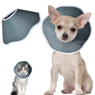 China Viable Pet Health Recovery Collar Anti-lick Dog Cat Elizabeth Cone Collar Adjustable Cone Collar for sale