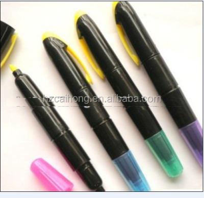 China Promotional Markers & Highlighter Bars 2 in 1 Highlighter Promotional Erasable Pen with Two Tips and Erasable, CH-6310 for sale