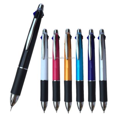 China Promotional pen 4 multi-fuction in 1 ballpoint pen, add pencil and eraser, office promotional pen CH7521 for sale