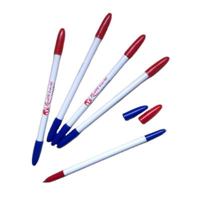 China Lightweight CH6565 double head cheap ballpoint pen school ballpen for student than promotion ballpen for sale