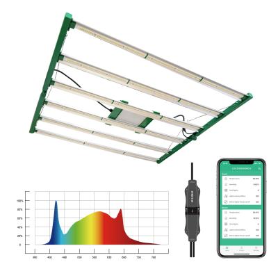 China Seed starting UDWELLS 600 watt lm301b lm301h 6 bar adjustable full spectrum foldable LED grow light for sale