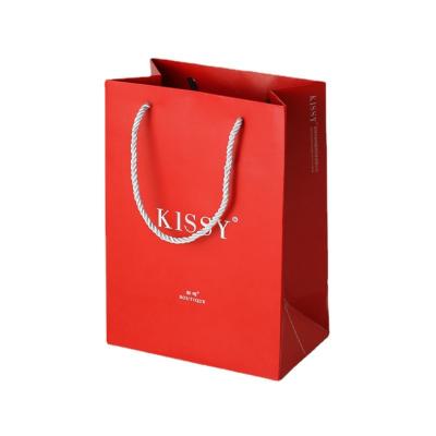 China Recyclable Recyclable Paper Bag Packaging Kraft Paper Gift Disposable Paper Bag With Logo Print for sale