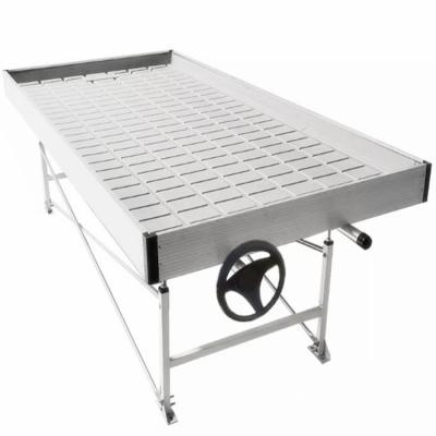 China Water-saving Irrigation System Agriculture greenhouse machinery equipment ebb and flood benches rolling trays table 5.5ft. x 18.5 ft for sale