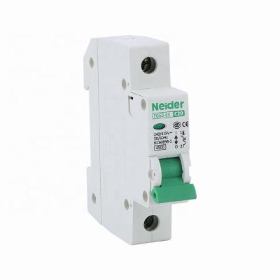 China FG60-63 Silver Contact Miniature Circuit Breakers MCB Circuit Breaking for sale