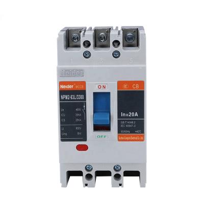 China Best Quality NPM2-63L 3P 63A Molded Case Circuit Breaker MCCB 20KA for sale