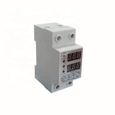 China AVP-63 Adjustable Din Rail Protection Digital Voltage Protector Overvoltage and Undervoltage Protector AVP-63 for sale