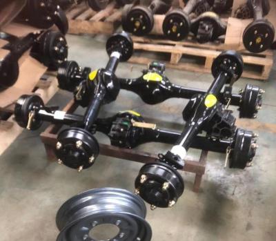 China Waterproof 160mm rear axle for heavy tricycle uni floating variable speed machanical brake for sale