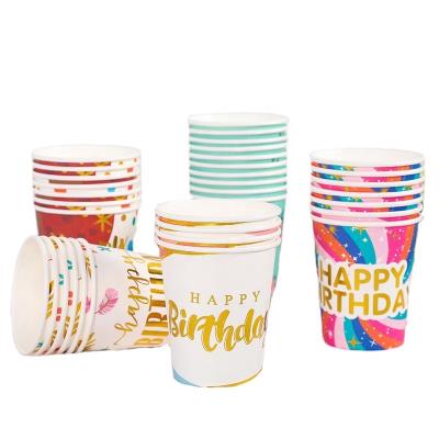 China Hot Selling Recyclable Wholesale Custom Printed Ice Cream Paper Cups PE Coated Paper Cup Coffee Paper Cup 12oz for sale