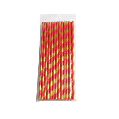 China Recycled Materials Disposable Biodegradable Custom Design Straight Solid Drinking Paper Straw for sale