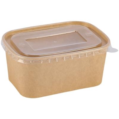 China Biodegradable Disposable Degradable Kraft Paper Takeout Packaging Box For Food Package for sale