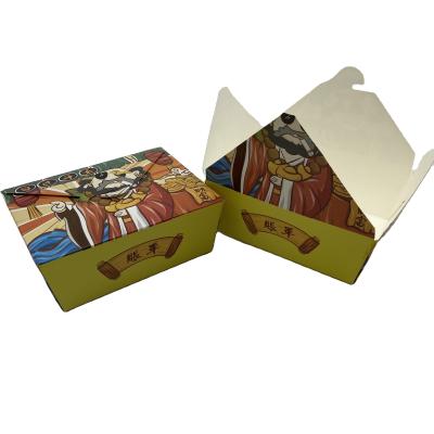 China Biodegradable Custom Disposable Restaurant To Go Container Kraft Paper Salad Box Paper Box For Sushi for sale