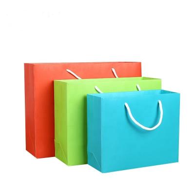 China Wholesale Recyclable Free Craft Cardboard Print Color Customizable Craft Shopping Bags Eco - Friendly Paper Bag for sale