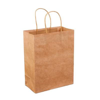 China Recyclable Reusable Paper Bag With Handle Recyclable Kraft Paper Bag With Twisted Handle for sale