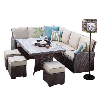 China Eco - Friendly Garden Model Wicker Furniture All Weather Outdoor Sofa With Modern Design Cheap Price for sale