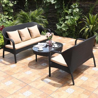 China Eco - Friendly Outdoor Aluminum Sofa Meeting With Friends Made Of Outdoor Rattan Sofa for sale