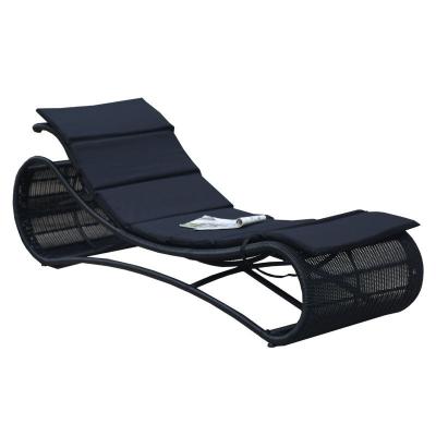 China Eco-Friendly Top Selling Outdoor Pool Lounge Chaise Outdoor Sun Lounger Furniture Beach Lounger Folding Sofa Chair for sale