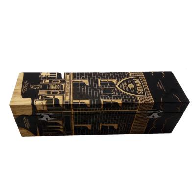 China New Recyclable Hot Sale Chinese Elegant Wooden Black Carved Wine Box for sale