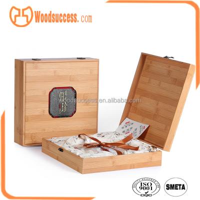 China Wooden Handmade Cheap Price Chinese Tea Gift Box for sale