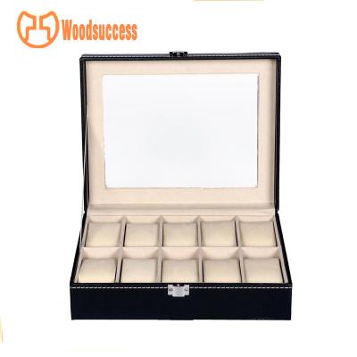 China Storage Free Sample Carbon Fiber Leather Watch Box for sale