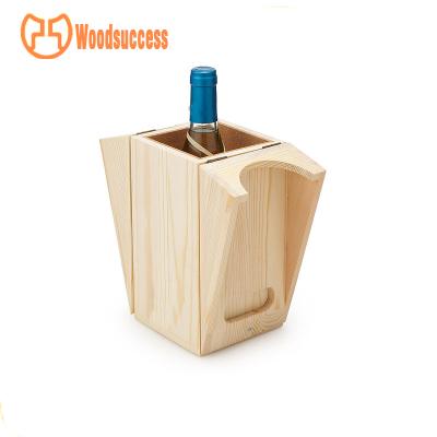 China Factory Handmade Pine Dongguan Wooden Wine Box for sale