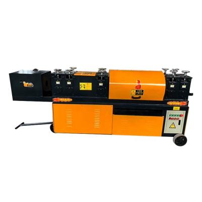 China Steel bar straightening cuttting steel pipe straightening and rust removing machine for scaffolding for sale