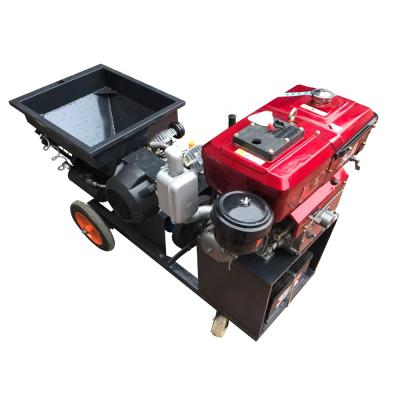 China Construction China Diesel Mortar Wall Plaster Cement Mortar Rendering Machine Automatic Robot Plaster for sale