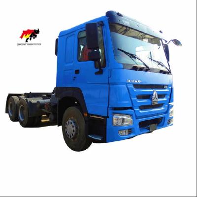 China Truck Trailer Howo Used 371380 420 HP 8*4 25ton Truck Tractor Truck Used Head For Sale for sale