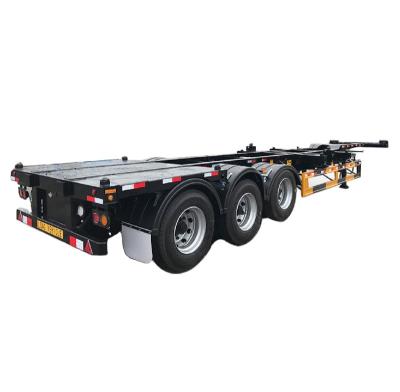 China New 45ft Skeleton Truck Trailer 2021 Container Chassis Semi Trailer for sale