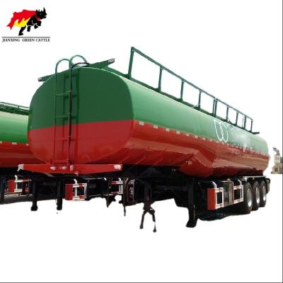 China Aluminum Fuel Truck Transport Tanker Truck Trailer Axles 45m3 35000 Liters 3 for sale