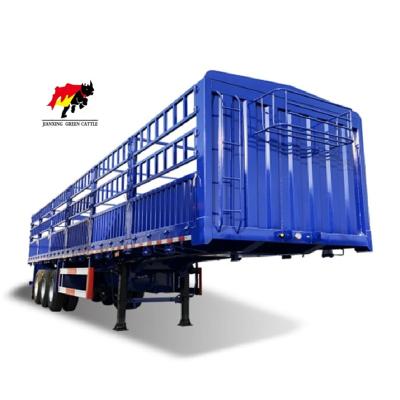 China Truck Trailer China Factory 3 Axle Cargo Container Transportation Stake Barrier Semi Trailer for sale