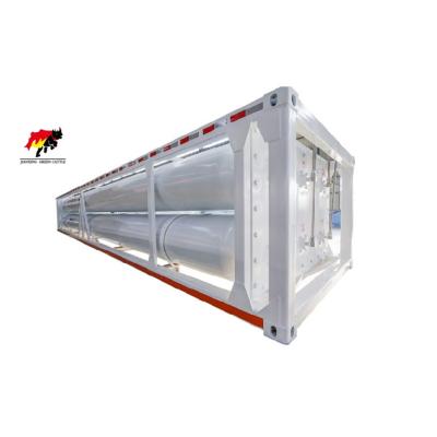 China Truck Trailer Storage CNG Gas Tube Natural Fuel Tanker Trailer for sale