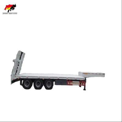 China Latest best quality 40ft truck trailer 50t 3 axles flat bed semi trailer with big discount for sale