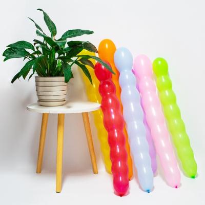 China Promotional Toy Panda Balloon Long Shaped 8 Latex Balloon Knots for sale