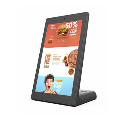 China Factory Price Waterproof WIFI RJ45 GPS PORT All In One Tablet L-SHAPED Restaurant Advertising Tablet Android 8.1 Ordering Tablet for sale