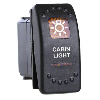 China Marine cabin light led rocker switch 5 pin on/off spst carling style for marine atv vehicles and utv for sale