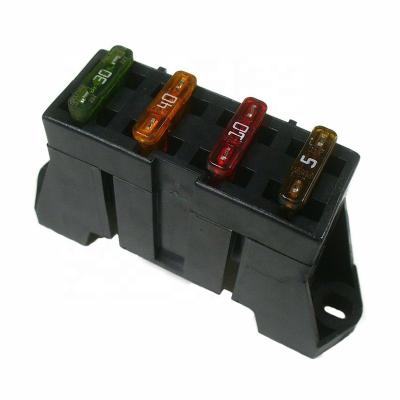 China Blade Automotive Vehicle Circuit Car Holder Fuse Box Block4 Fuse Way Parts Blade For Auto Boat Marine Car Trike for sale