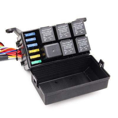 China Automotive Performance Fuse Relay Box 6 Relays 6 Blade Fuses Fuse Holder For Automotive Marine Boat for sale