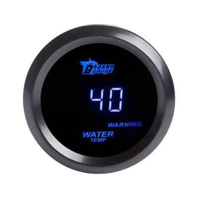 China Display Gauge 52mm Blue LED Backlight Car Racing Retrofit Water Temperature Gauge Celsius Temp Meter Digital With Sensor for sale