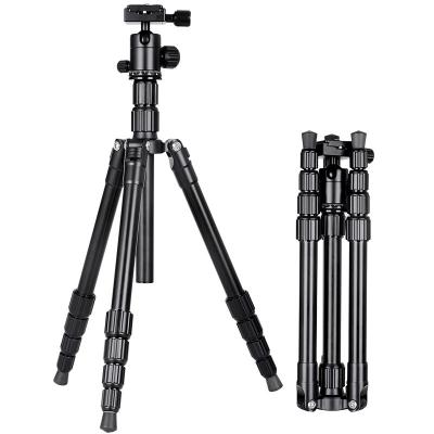 China Mmachining CNC + CNC Aluminum Alloy 1480mm Height 5 Section Anodizing Portable Professional Tripod, Can Support 5-8KG Camcorder Professional Camera Tripod for sale