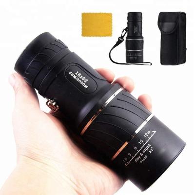 China 16 x 52 Monocular Telescope / HD 16X Rubber Scope Monocular Bifocals / High Power Monocular for Bird Watching, Hunting, Camping for sale