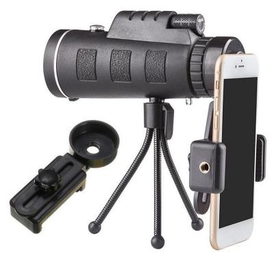 China BAK4 Great Telescopes For Sale With Phone Clip And 40x60 Tripod High Quality Phone Focuser Telescope Monocular Accessories for sale